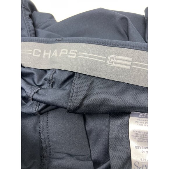 Chaps Mens Slim‎ Tapered Pants 36x30 Navy Polyester Blend - Picture 4 of 5
